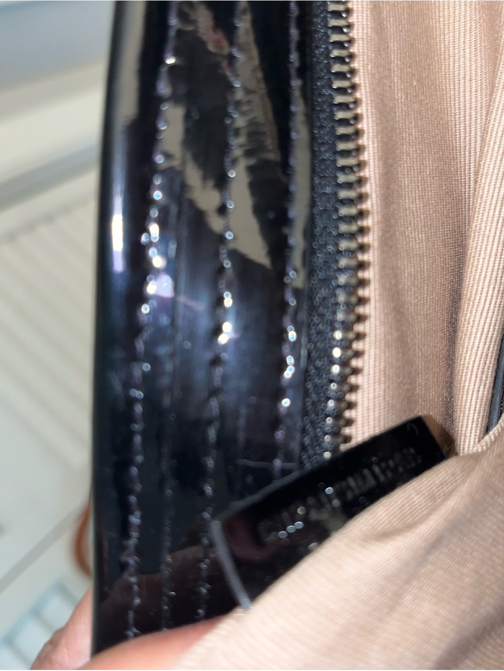 Burberry Beige Plaid Tote with Black Handles - Picture 10 of 10